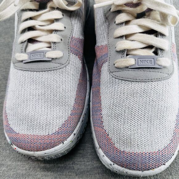 NIKE AIR FORCE 1 DC4831-002 - Men’s Size 12 Low Crater Flyknit Grey Shoes B15 - Picture 9 of 11